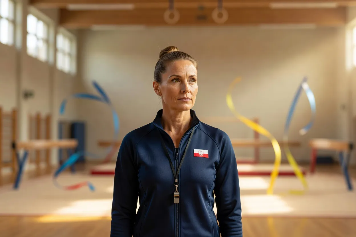Portrait éditorial de Katarzyna Malinowska, entraîneuse de gymnastique rythmique