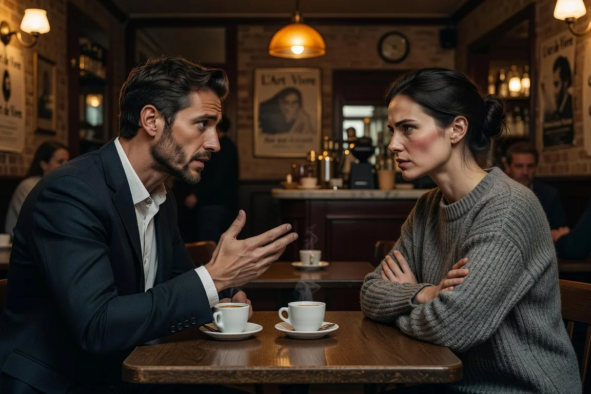 Couple franco-slave en conversation — tensions de communication interculturelle