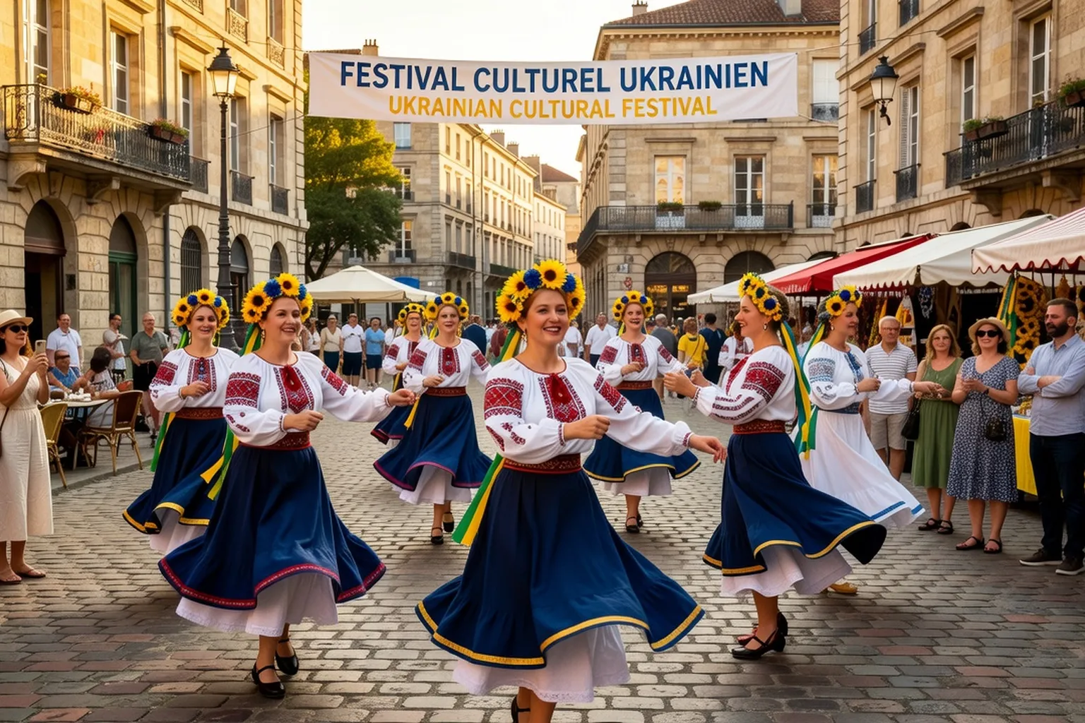 Association culturelle slave, événement communautaire avec drapeaux et costumes traditionnels