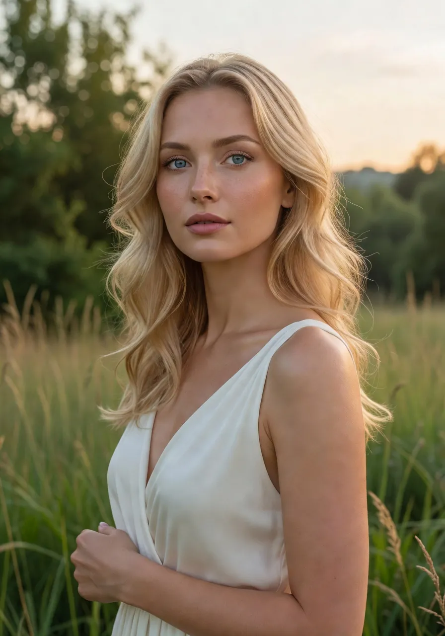 Femme slave illustrant la beauté et la finesse des traits d'Europe de l'Est