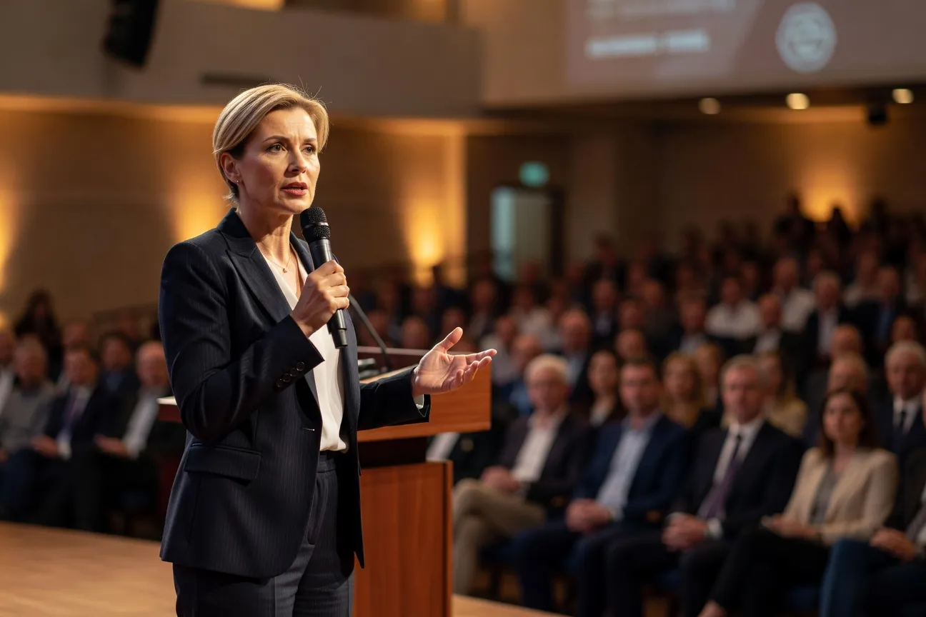 Olena Kovalchuk sociologue dans son bureau parisien