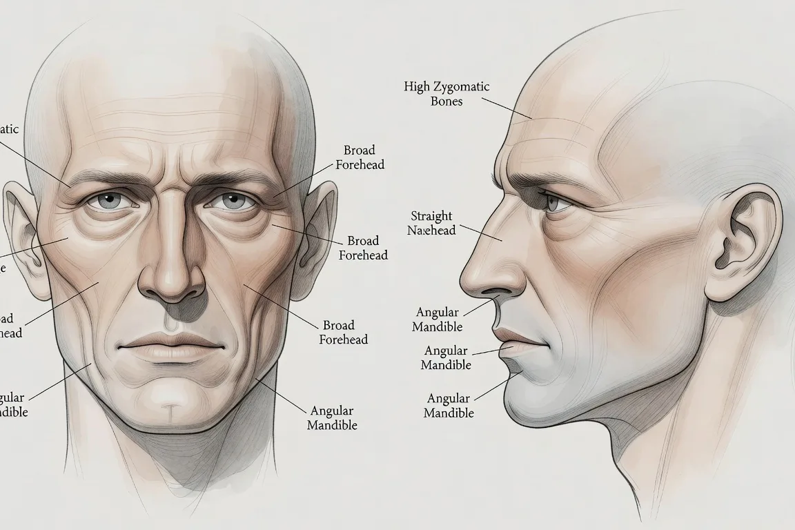 Morphologie du visage russe féminin — pommettes et structure zygomatique